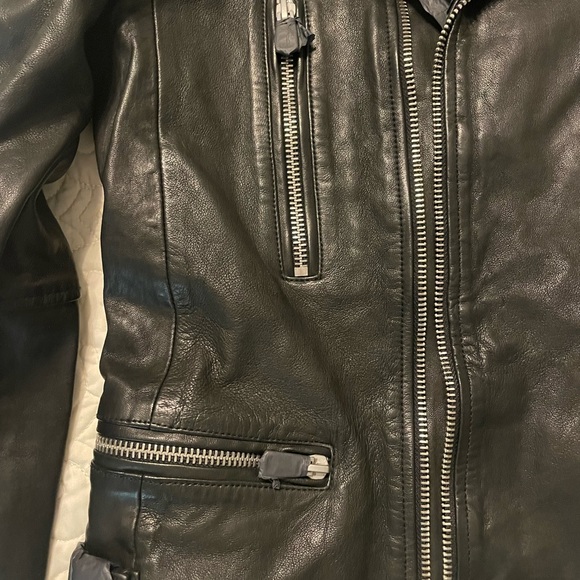 All saints leather jacket - Picture 5 of 7